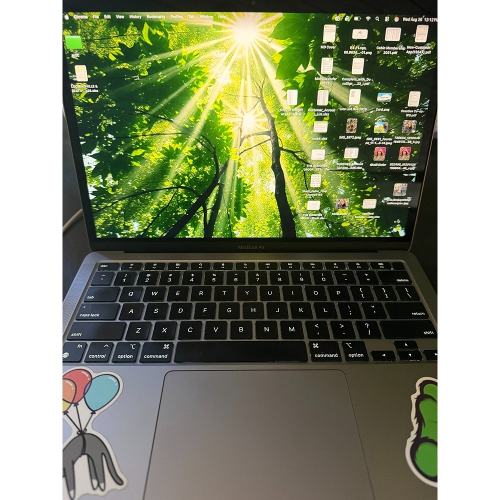 Silver 13" Apple MacBook Air Laptop. In great condition.